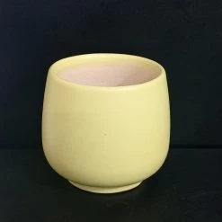 CGASPL Small Round Olive Green Ceramic Pot (Pack Of 3)