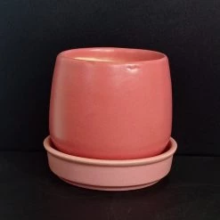 CGASPL Small Round Red Ceramic Pot (Pack Of 3)