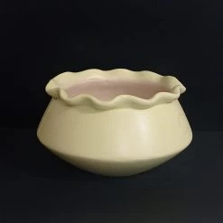 CGASPL Pot-Planters Light Yellow Ceramic Pot