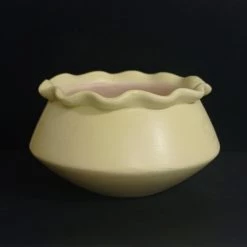 CGASPL Pot-Planters Light Yellow Ceramic Pot