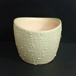 CGASPL Pot-Planters Oval 01 Ceramic Pot Green Color