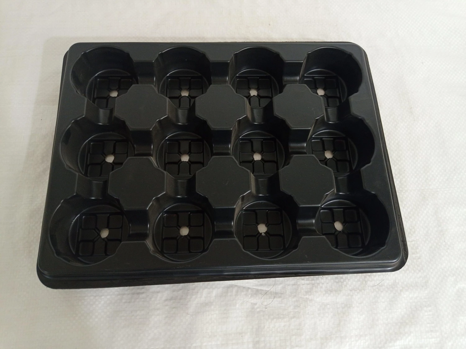 CGASPL Pot-Planters Black Round Spacing Tray (12 Cells) 3 CGASPL Pot-Planters Black Round Spacing Tray (12 Cells)