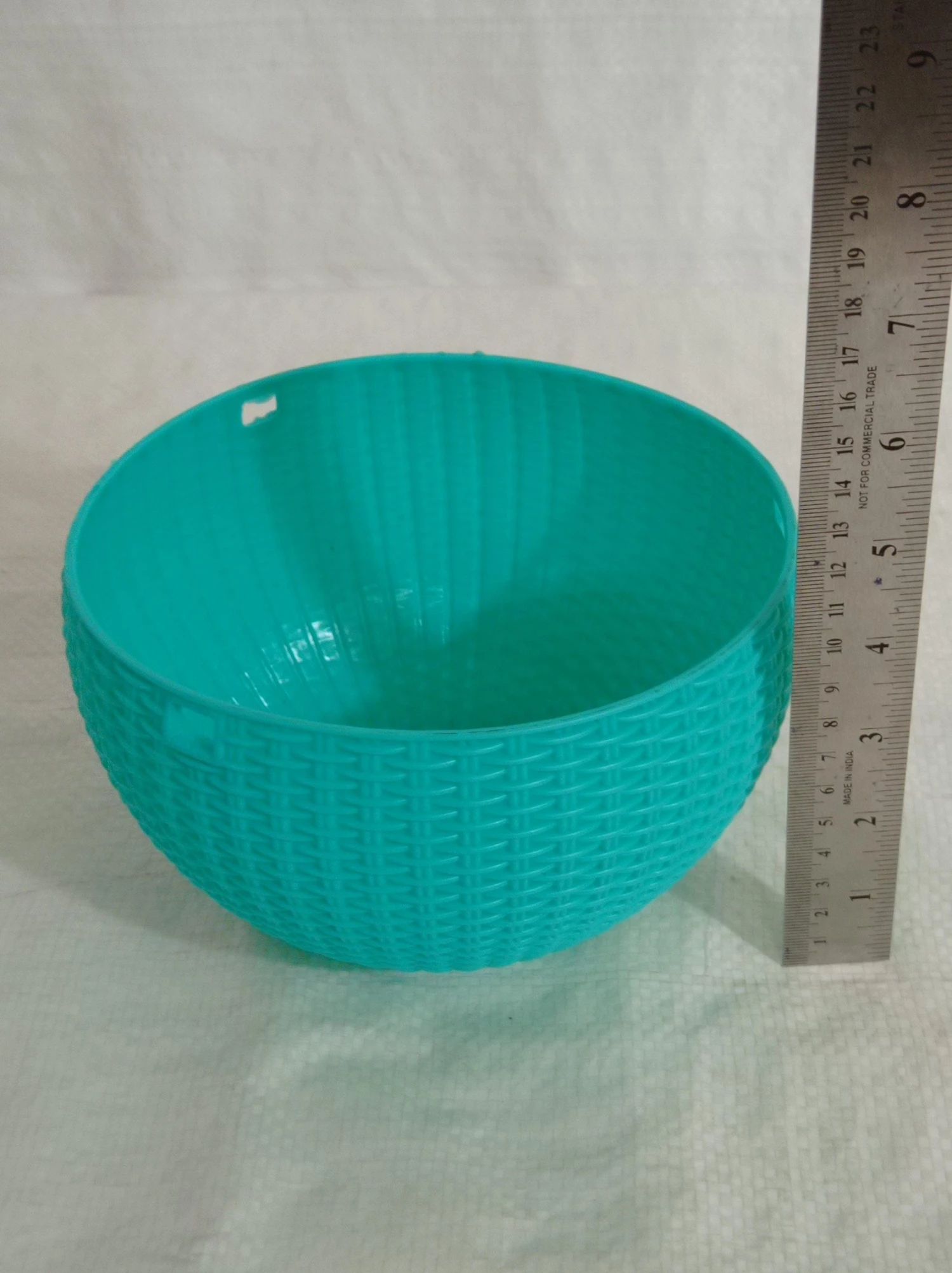 CGASPL Pot-Planters 16 Cm Turq Rattan Hanging Planter (Small) 5 CGASPL Pot-Planters 16 Cm Turq Rattan Hanging Planter (Small)