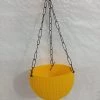 CGASPL 16 Cm Yellow Rattan Hanging Planter (Small) Pot-Planters 2 CGASPL 16 Cm Yellow Rattan Hanging Planter (Small) Pot-Planters