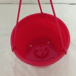 CGASPL 7 Inch Hanging Pot Red Pot-Planters