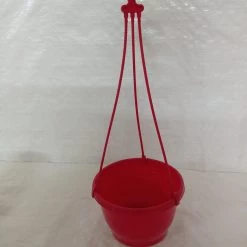 CGASPL 7 Inch Hanging Pot Red Pot-Planters