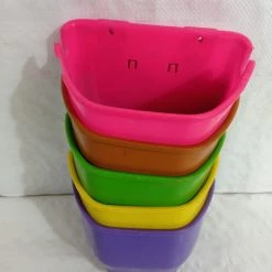 CGASPL Pot-Planters Verticell Vertical Garden Wall Hanging Pot Multi Color (Pack Of 6)