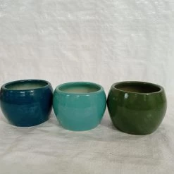 CGASPL Round Ceramic Pots Set (Qty 3 Pots) Pot-Planters