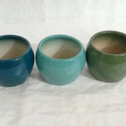 CGASPL Round Ceramic Pots Set (Qty 3 Pots) Pot-Planters