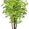CGASPL Artificial Plants Artificial Maple Green Plant With Natural Stick - 5 Feet