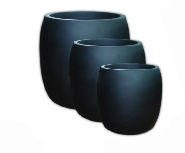 CGASPL Matt Black Pots-Large 3 CGASPL Matt Black Pots-Large