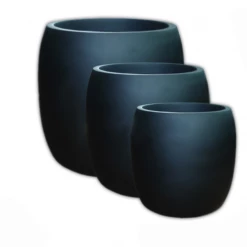 CGASPL Matt Black Pots-Small