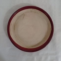 CGASPL Medium Grape Wine Color Round Ceramic Pot Pot-Planters