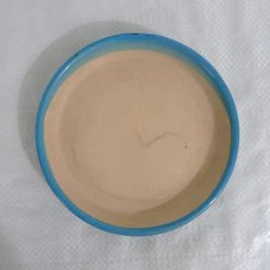 CGASPL Pot-Planters Medium Sky Blue Color Round Ceramic Pot