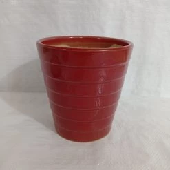 CGASPL Pot-Planters Medium Red Round Ceramic Pot