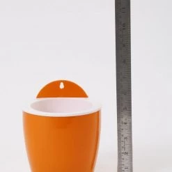 CGASPL Orange-White Self Watering Hanging Planter Flower Pot Pot-Planters