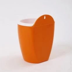 CGASPL Orange-White Self Watering Hanging Planter Flower Pot Pot-Planters