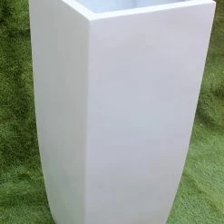 CGASPL Orlando White Fiber Planter Pot-Planters