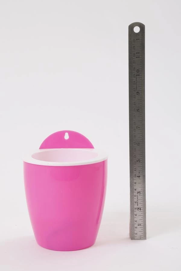 CGASPL Pink-White Self Watering Hanging Planter Flower Pot Pot-Planters 6 CGASPL Pink-White Self Watering Hanging Planter Flower Pot Pot-Planters