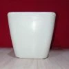 CGASPL Pot-Planters 14 Cm White Paris Square Pot