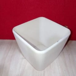 CGASPL Pot-Planters 14 Cm White Paris Square Pot