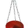 CGASPL Pot-Planters 21 Cm Red Rattan Hanging Planter With Chain