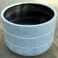 CGASPL Sea Breeze Cylindrical Fiber Planter Pot-Planters