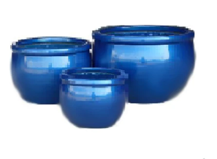 CGASPL Shiny Blue Pots-Large 3 CGASPL Shiny Blue Pots-Large