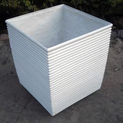 CGASPL Short Rib Fiber Planter Pot-Planters