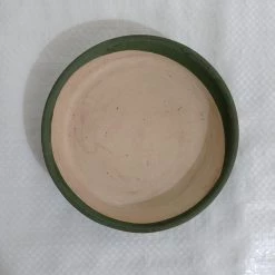 CGASPL Pot-Planters Small Fancy Green Round Ceramic Pot