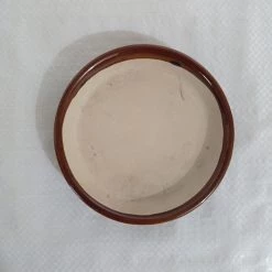 CGASPL Pot-Planters Small Painted Fancy Brown Round Ceramic Pot 7 CGASPL Pot-Planters Small Painted Fancy Brown Round Ceramic Pot