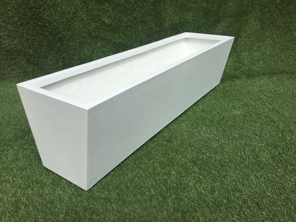 CGASPL Sugar Crystal White Fiber Planter 3 CGASPL Sugar Crystal White Fiber Planter