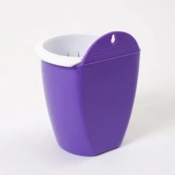 CGASPL Violet-White Self Watering Hanging Planter Flower Pot