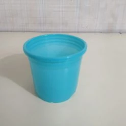 CGASPL Pot-Planters 4" Flower Pot Turq Colour Sunrise Series (10 Cm)