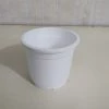 CGASPL Pot-Planters 4.5" Flower Pot White Color Sunrise Series (11 Cm) ( Pack Of 12)