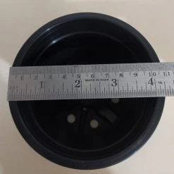 CGASPL 4.5" Flower Pot Black Color Sunrise Series (11 Cm) 11 CGASPL 4.5