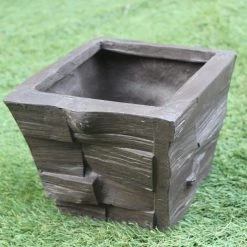 CGASPL Wood Point Fiber Planter