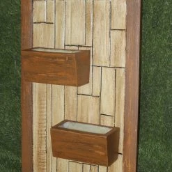 CGASPL Wooden Art Fiber Planter Pot-Planters