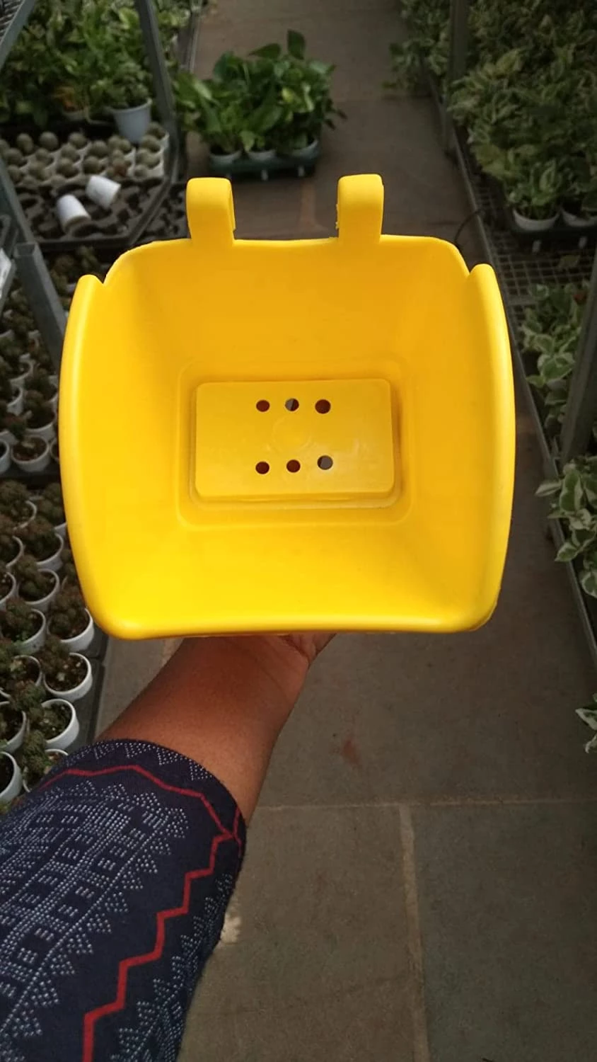 CGASPL Yellow Vertical Hook Pot Big Pot-Planters 7 CGASPL Yellow Vertical Hook Pot Big Pot-Planters