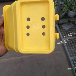 CGASPL Yellow Vertical Hook Pot Big Pot-Planters 16 CGASPL Yellow Vertical Hook Pot Big Pot-Planters