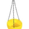 CGASPL 21 Cm Yellow Rattan Hanging Planter With Chain 1 CGASPL 21 Cm Yellow Rattan Hanging Planter With Chain