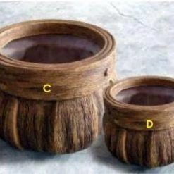 CGASPL Pot-Planters Barrel Planter Fiberglass Planters