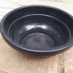 CGASPL 12 Inch Bonsai Black Bowl For Bonsai Plants And Arrangements (Pack Of 6)