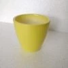 CGASPL Pot-Planters Ceramic Pot XS101 Light Yellow (Pack Of 3)