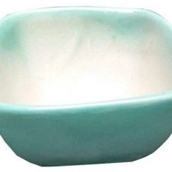 CGASPL Small Square Ceramic Pots, Sky Blue (Pack Of 3) Pot-Planters