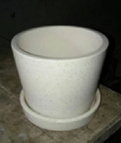 CGASPL Dotted Round Pot With Plate (Pack Of 2) Pot-Planters 3 CGASPL Dotted Round Pot With Plate (Pack Of 2) Pot-Planters