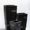 CGASPL Pot-Planters Elegance Mosaic Black Fiber Planter 2 CGASPL Pot-Planters Elegance Mosaic Black Fiber Planter