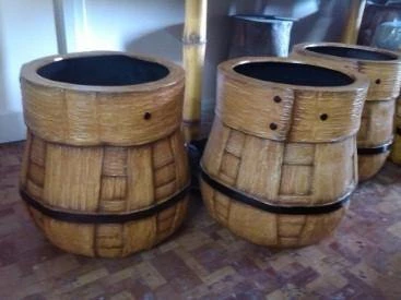 CGASPL Pot-Planters Rose Round Fiber Planter 3 CGASPL Pot-Planters Rose Round Fiber Planter