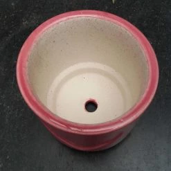 CGASPL Pink Ceramic Pot With Heart Shape Design (Pack Of 6)