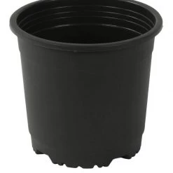CGASPL 4" Flower Pot Black Colour Sunrise Series (10 Cm) (Pack Of 12) Pot-Planters